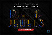 Rubies & Jewels #1 - 20 Text Styles, a Layer Style Add-On by Jonas Stensgaard (Thumbnail 4 of 23)