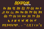 Lockdoor - Halloween Font, a Font by Arendxstudio (Thumbnail 7 of 8)