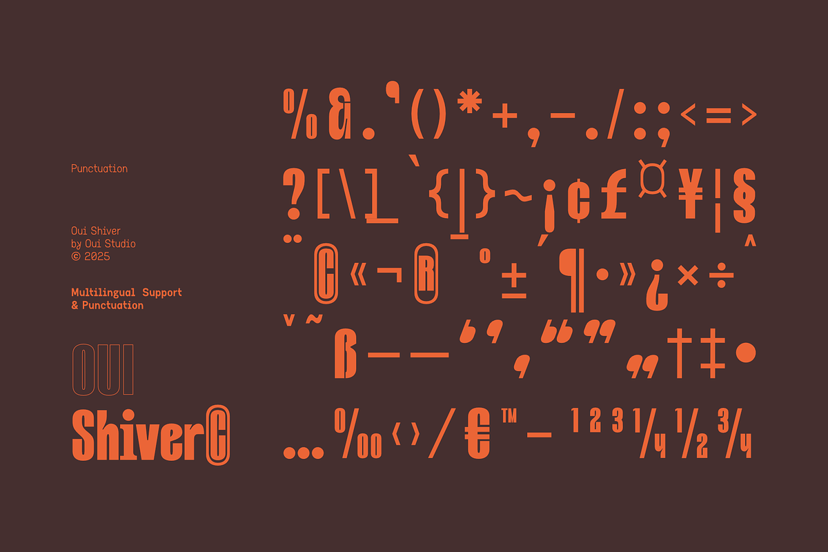 Oui Shiver, a Sans Serif Font by Oui Studio (Photo 9 of 10)