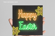 Neon Easter Spring Clipart PNG, a Seasonal Illustration by Lenninator Digital (Thumbnail 7 of 7)