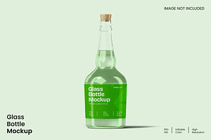 Glass Bottle Mockup, a Packaging Mockup by renderstockmarket