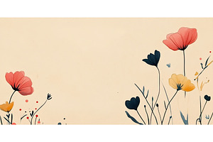 Simple floral arrangement on a cream, an Object Illustration by Lermont51