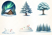 Christmas Polar Lights Clipart, an Illustration by CrexoraLab (Thumbnail 3 of 5)