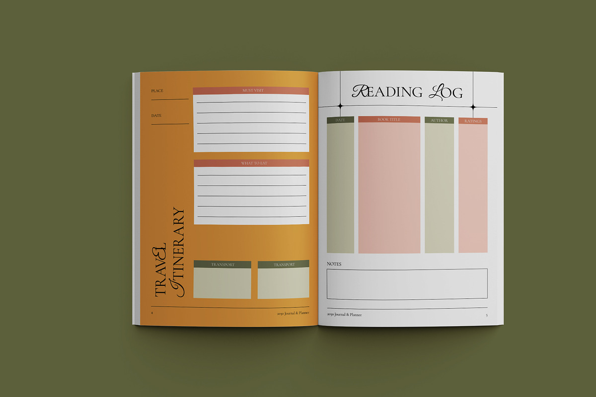 Orange Boho Journal Planner, a Stationery Template by Neermana (Photo 8 of 10)