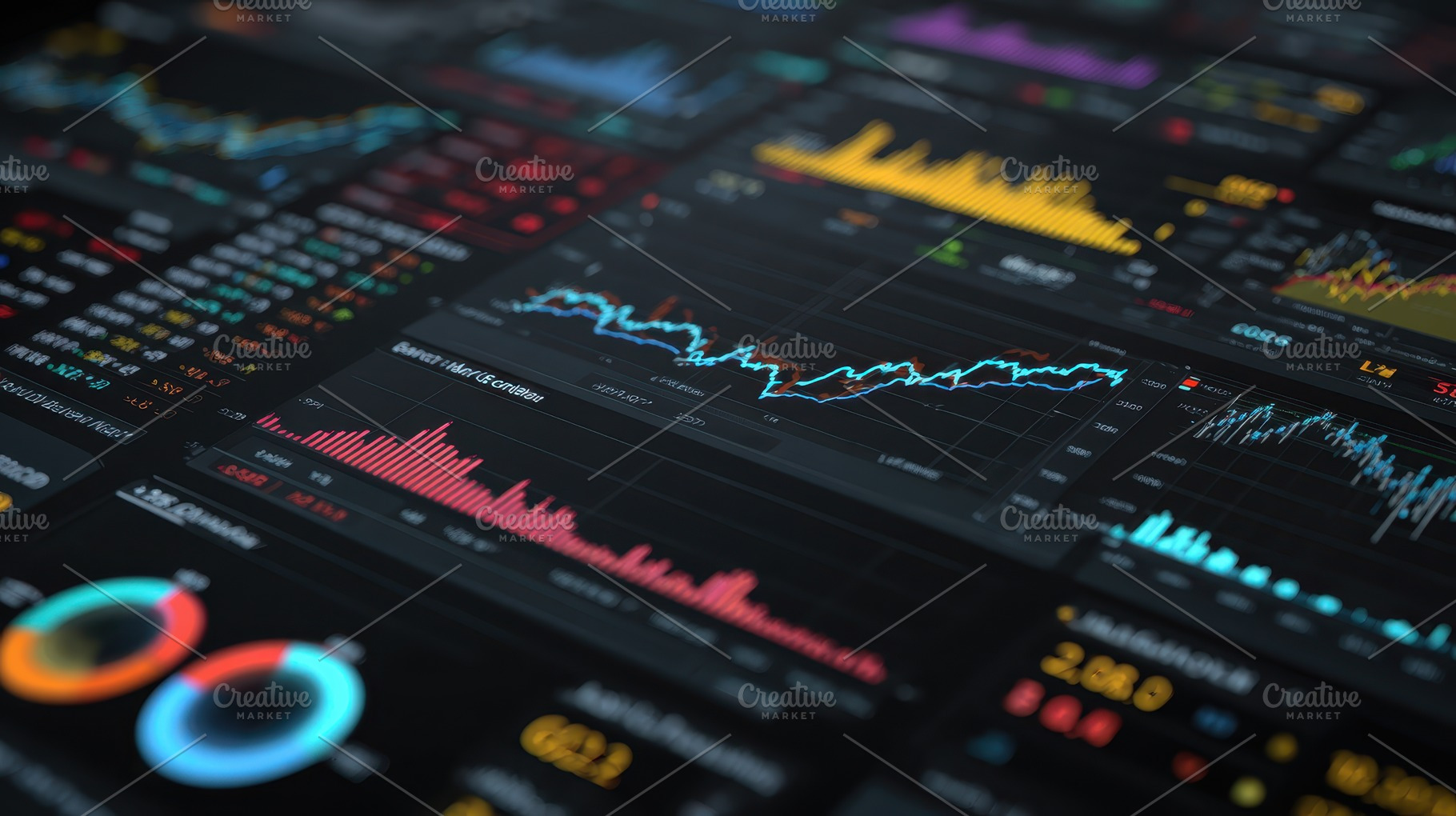 Stock Market Data Analysis Graphs Ch, a Photo by Pixeness Studio