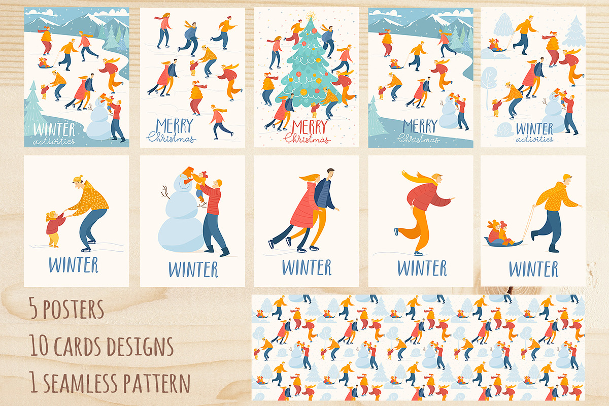 Christmas cards and posters, a Person Illustration by Giraffarte (Photo 6 of 6)