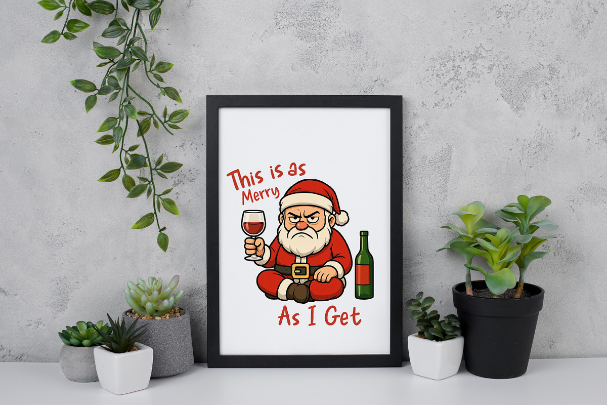 Funny Santa Claus PNG Bundle, an Illustration by Daily.Designs (Photo 4 of 5)