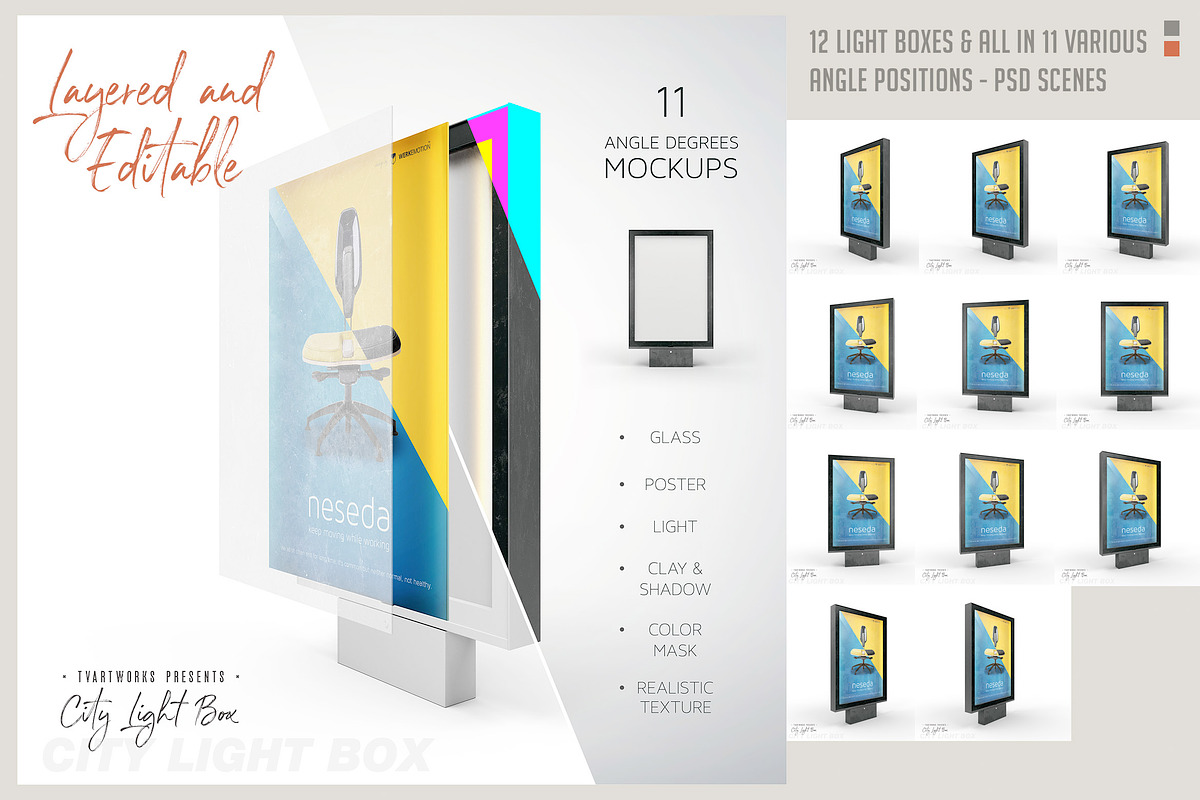 Light Board - 123 Mockups & 6 Scenes, a Mockup by TVartworks (Photo 7 of 27)