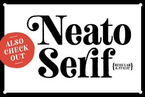 Neato Serif Rough Fonts - 50% Off