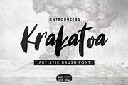 Krakatoa Brush Font, a Script Font by YandiDesigns (Thumbnail 1 of 4)