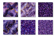 Amethyst Metallic and Stone Textures, a Pattern Graphic by Canvas Craft (Thumbnail 2 of 9)