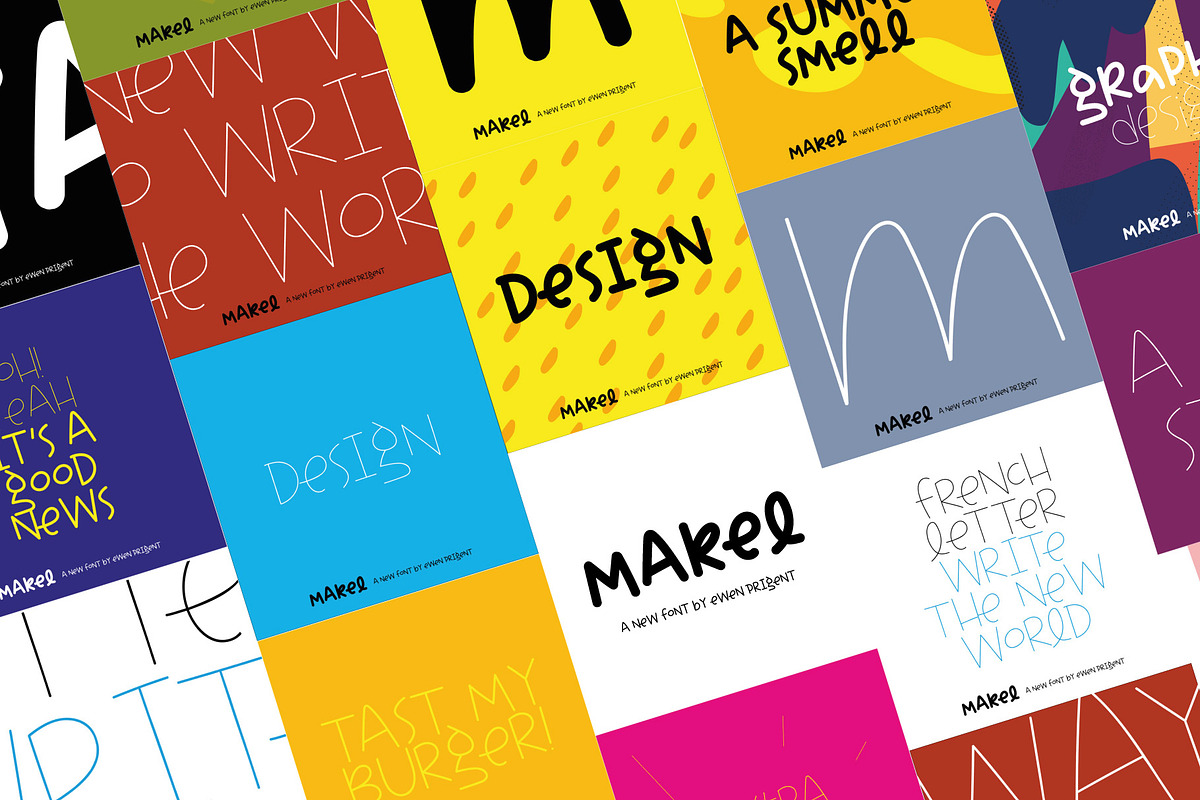 Makel, typography, a Handwritten Font by La Boite Graphique (Photo 7 of 10)