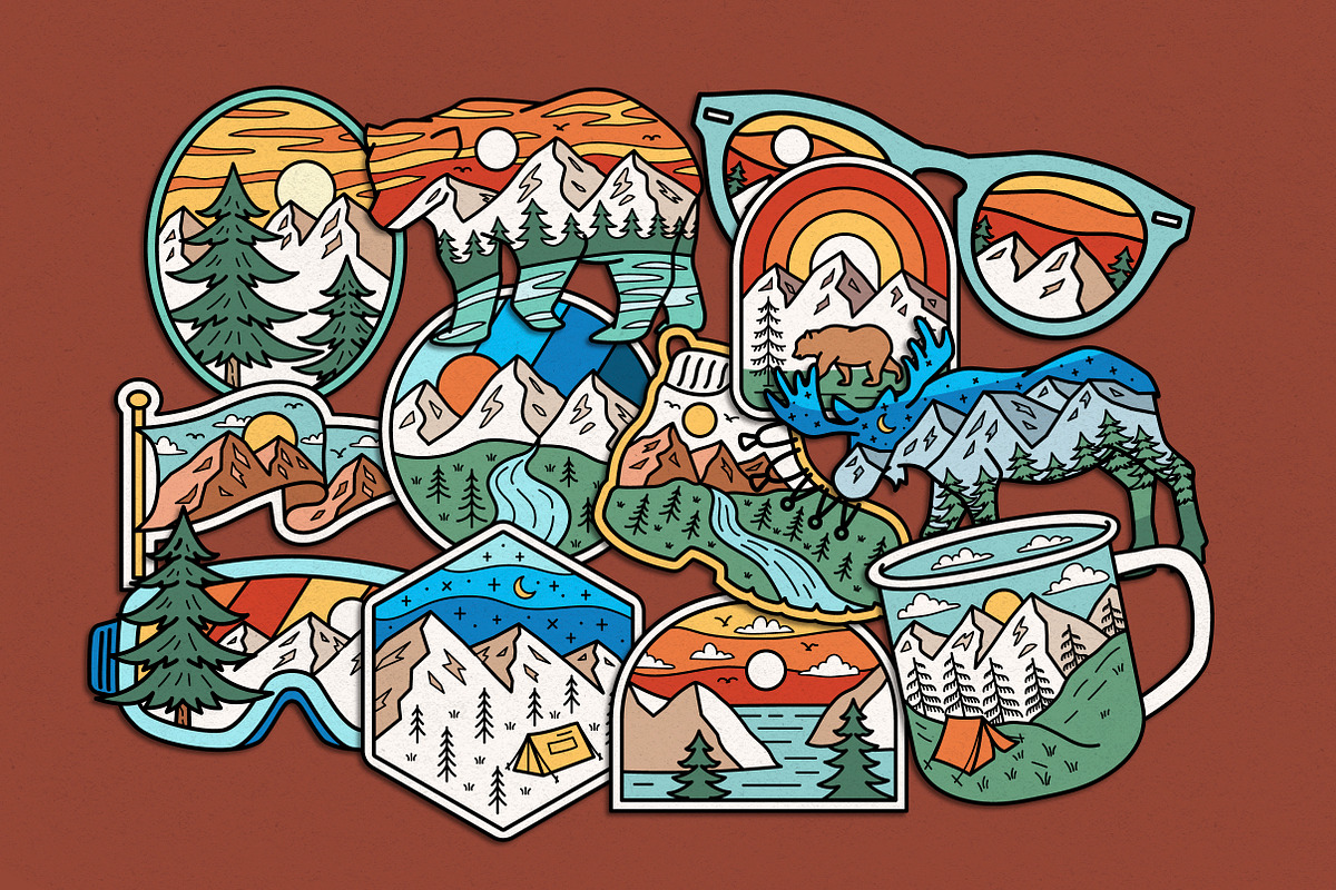 Adventure Badge Collection, a Graphic by cd-design.co (Photo 6 of 7)