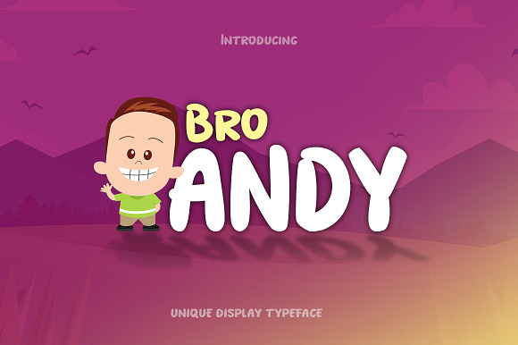 Bro Andy Font preview 6