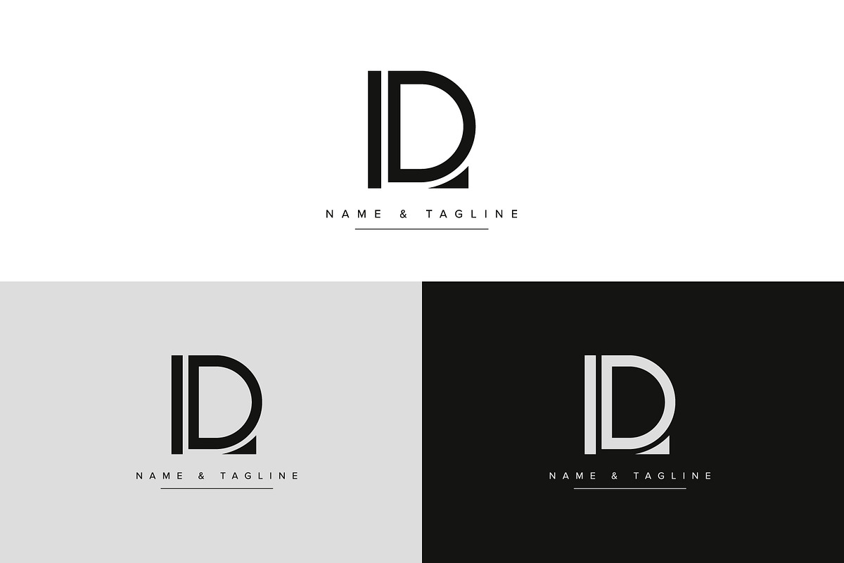 Alphabet letters logo DL or LD, a Branding & Logo Template by Aleesher