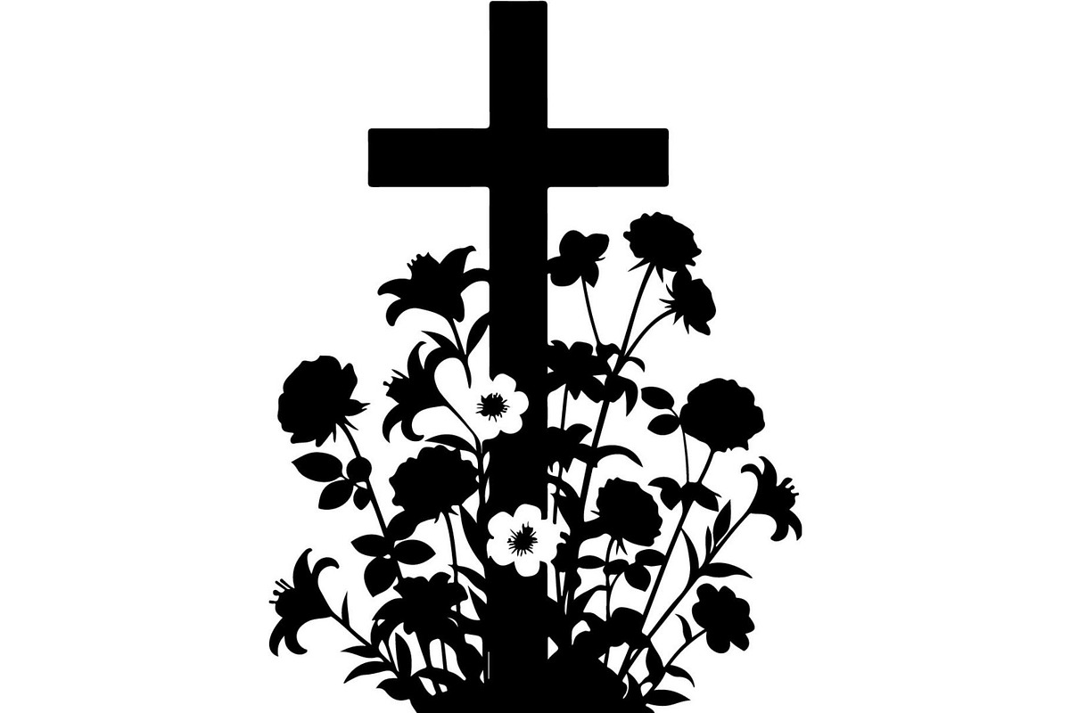 Floral Cross Silhouette, an Object Graphic by Creativeshirt (Photo 5 of 20)