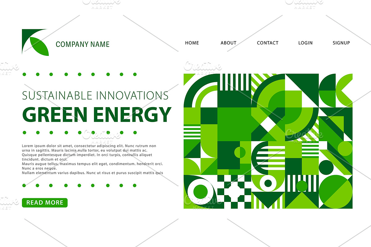 Company landing page with nature, an Illustration by Buch&Bee (Photo 1 of 3)