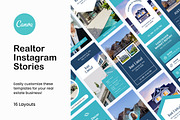 Real Estate Instagram Stories Canva, a Social Media Template by Crevo Studio (Thumbnail 1 of 9)