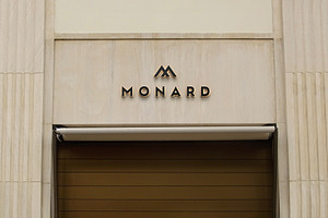 Logo Mockup Luxury Facade Sign