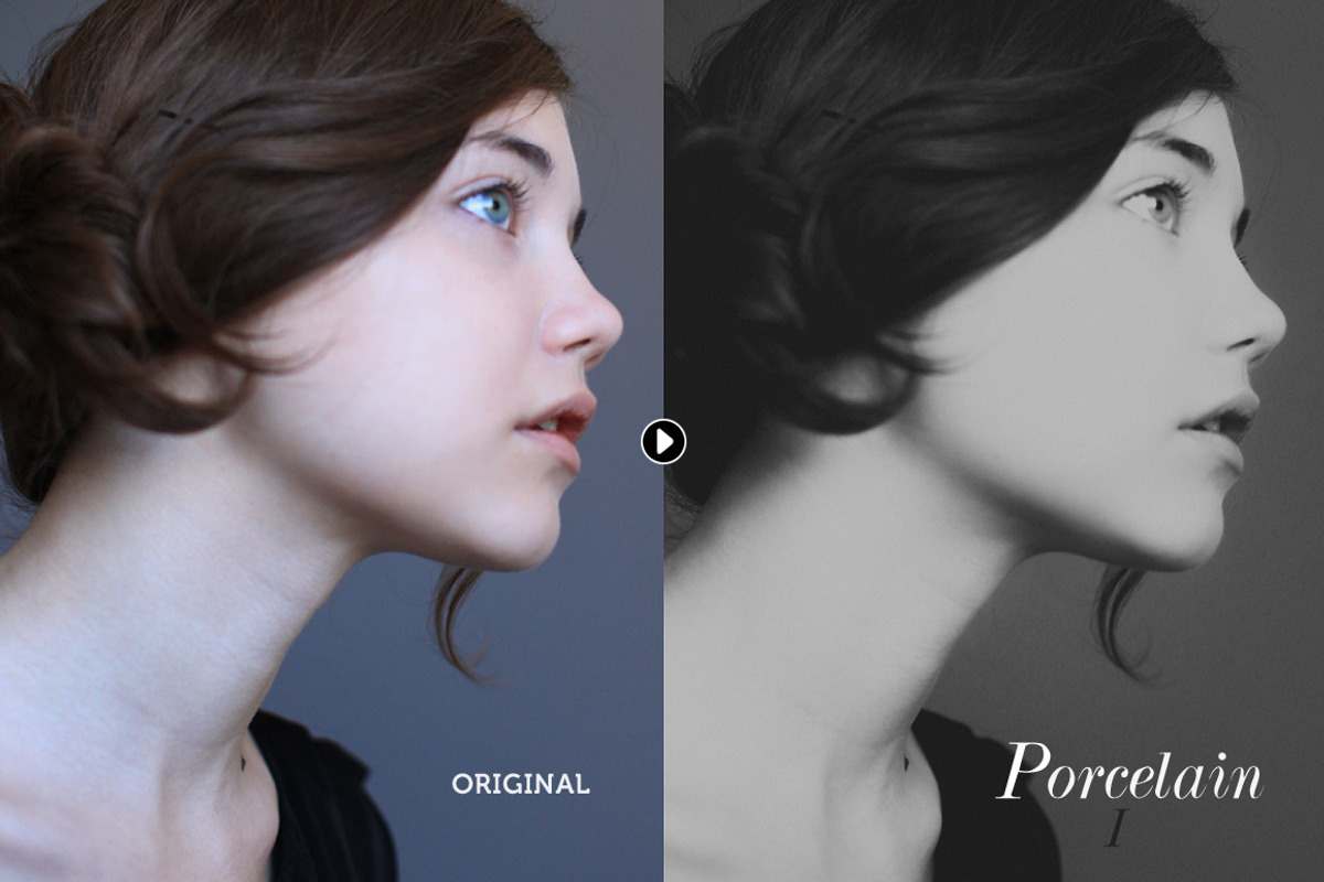 Porcelain B&W Lightroom Presets, an Action Add-On by Presetrain Co. (Photo 3 of 8)