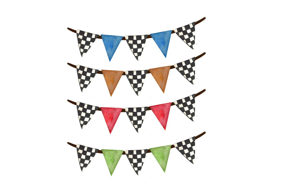 Watercolor Clipart Race Cars, an Object Graphic by HabitusDesigns (Photo 5 of 7)
