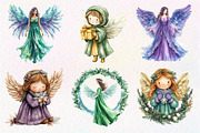 Winter Snow Angel Clipart, an Illustration by Dream Creation (Thumbnail 5 of 7)
