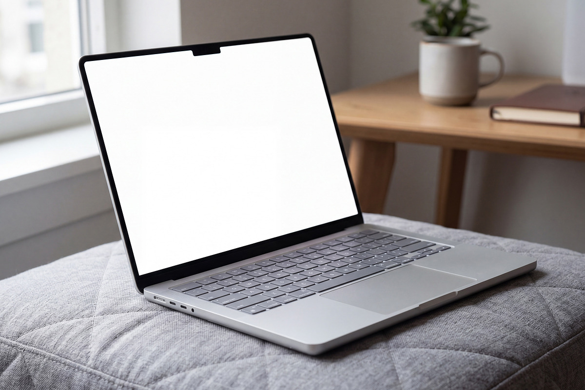 Elvora - Macbook Device Mockup, a Mac Mockup by Heinzel Std Mockup (Photo 3 of 6)