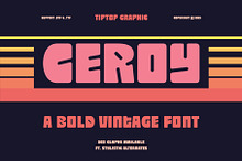 Ceroy - Bold Vintage Font