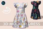3D Mockup Dress, an Advertising Mockup by PudraART (Thumbnail 1 of 10)