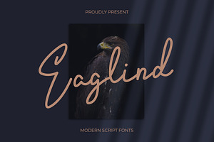 Eaglind | modern script fonts