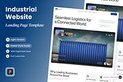 Movelta - Industrial Website, a Landing Page Template by SLAB! Design (Thumbnail 1 of 4)