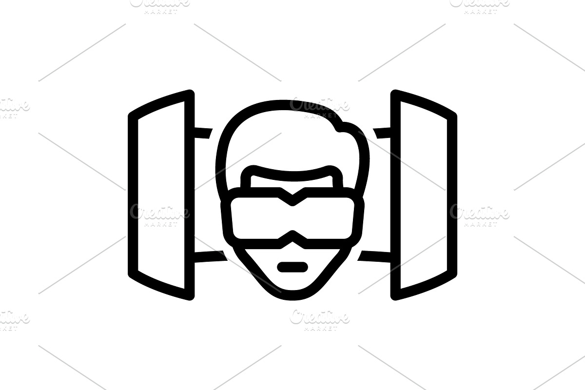 Reality tangibility black iconIcon f, an Outline Icon by Creative priyanka