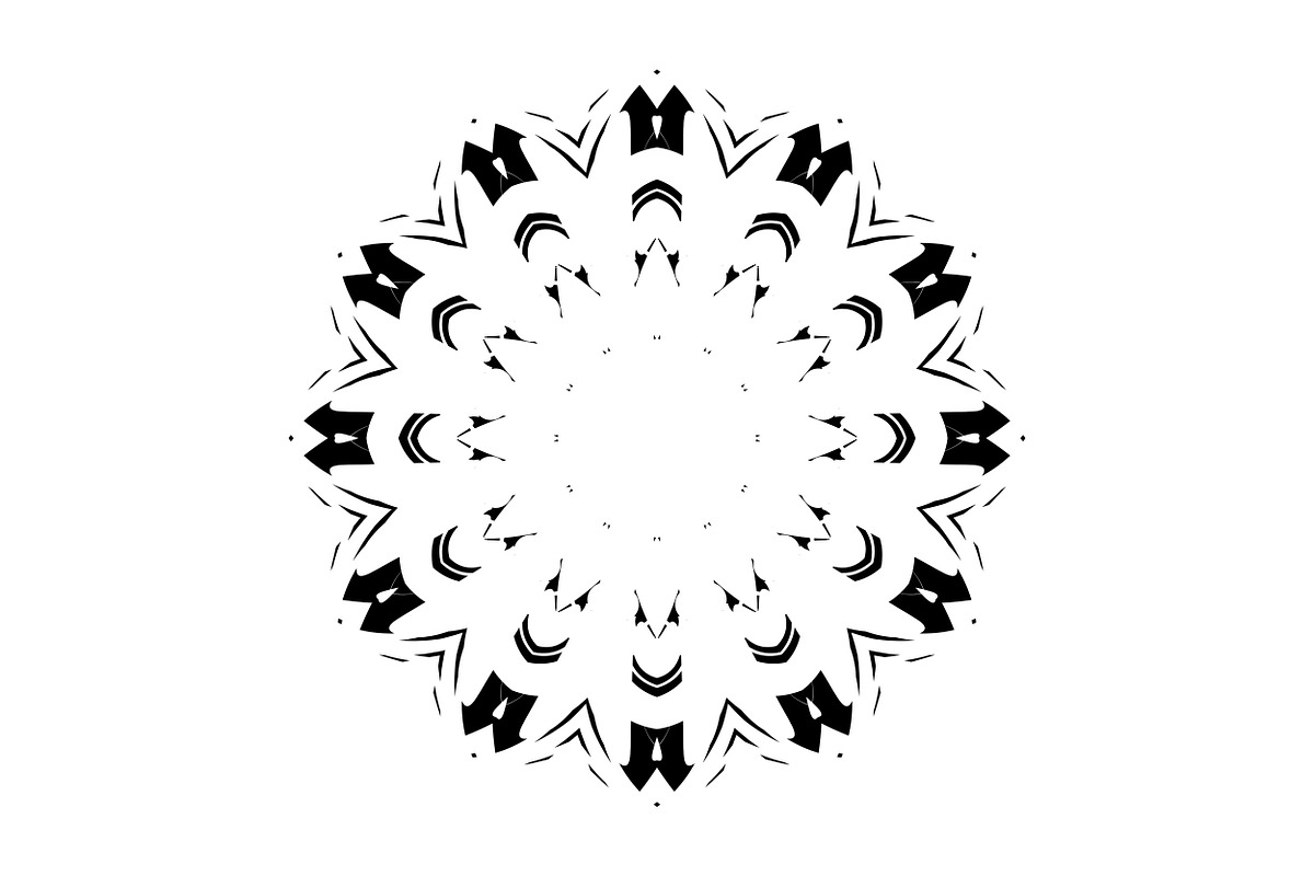 Black White Mandala Illustration Set, a Decorative Illustration by NJ Himel (Photo 24 of 101)