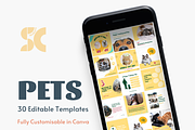 Social Media Canva Templates for Pets
