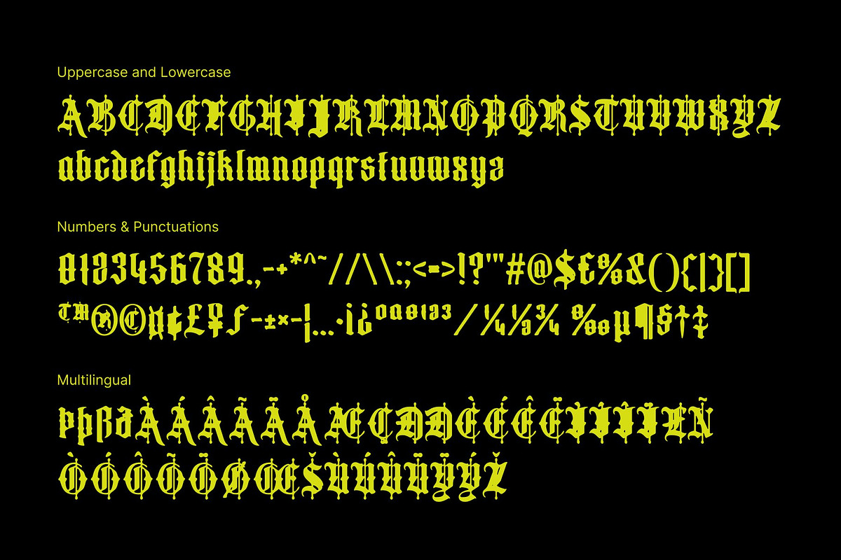 CS Ruslan Drawn, a Blackletter Font by Craft Supply Co. (Photo 8 of 8)