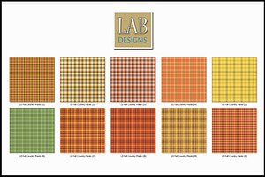 38 Fall Country Plaid Textures