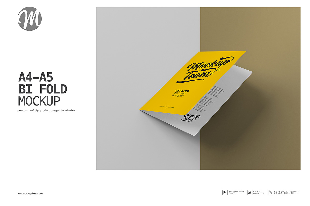 Christmas Bi-Fold A5-A4 Mockup, a Print Template by mockupteam1 (Photo 1 of 7)
