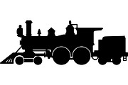 Steam locomotive and diesel train, a Transportation Illustration by jahid234 (Thumbnail 10 of 13)