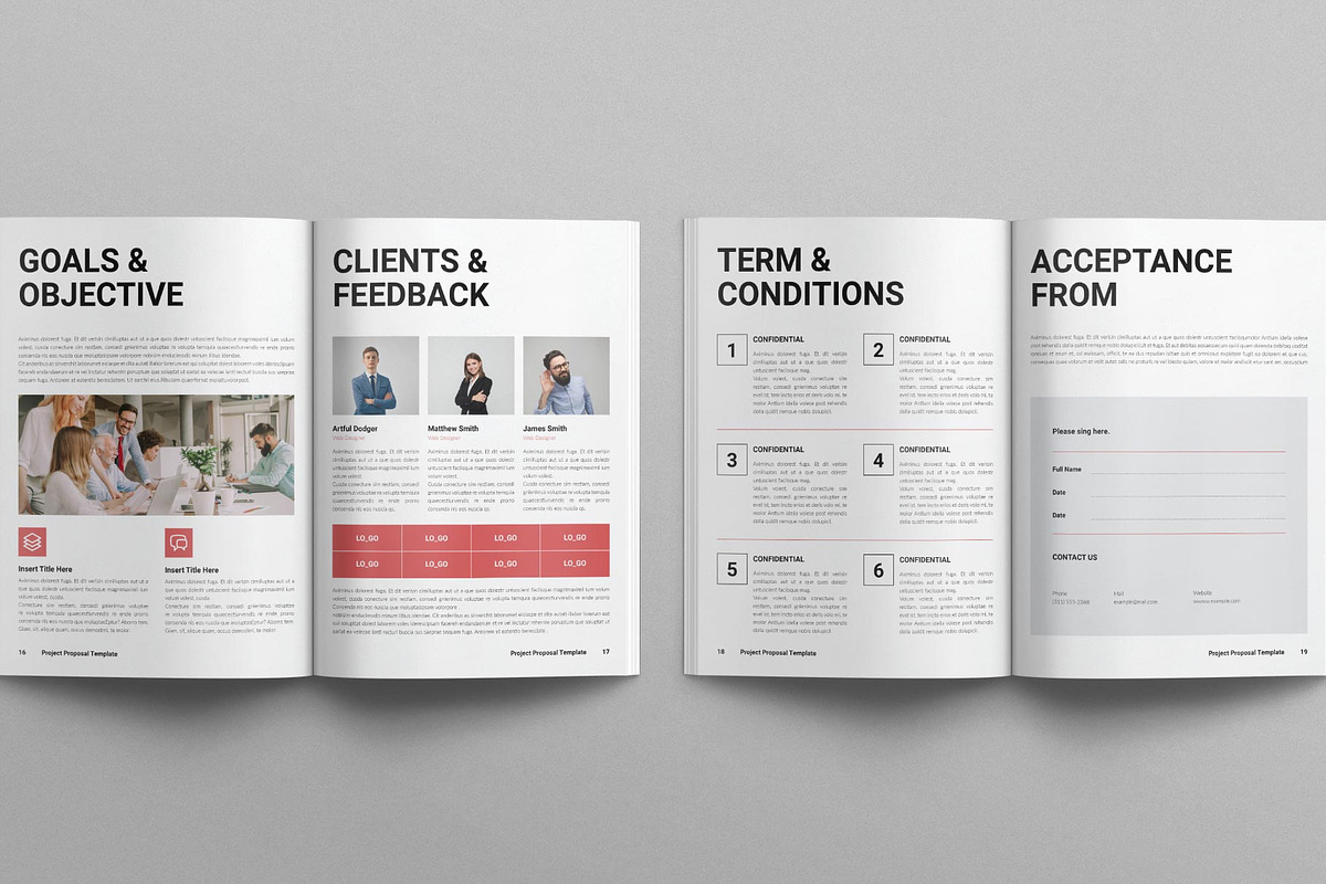 Project Proposal Template, a Brochure Template by E-Type (Photo 7 of 8)