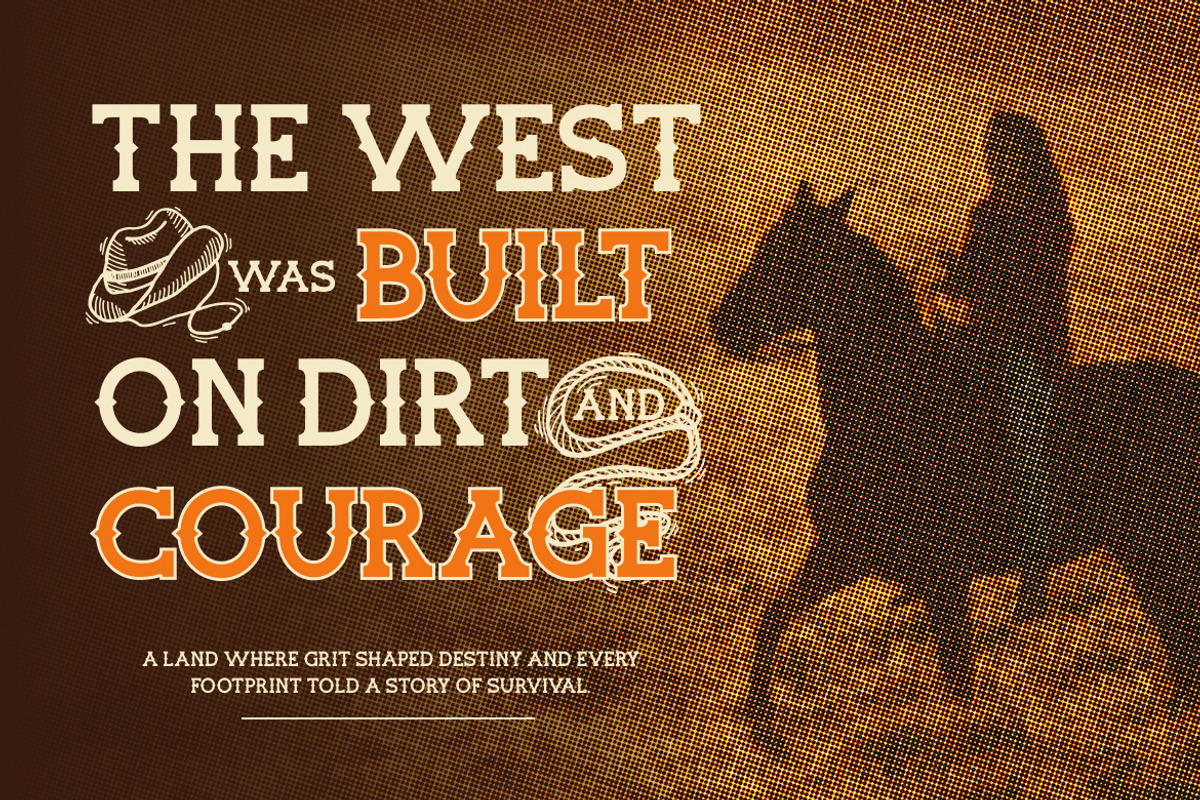 Gravebone Western Style Font, a Sans Serif Font by Vadovastd (Photo 5 of 7)
