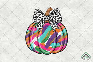 Pastel Brushstroke Pumpkin PNG, an Illustration by Craft Nest