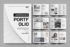 Minimal Architecture Portfolio, a Brochure Template by ContestDesign
