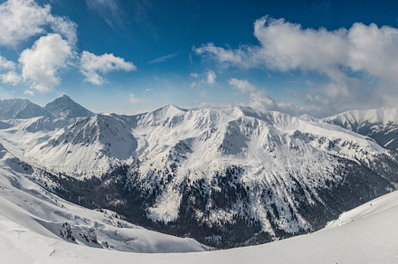 Kasprowy wierch  high tatras stock photo containing landscape and ski