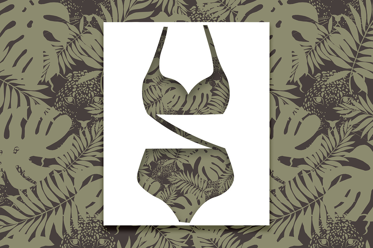 Tropical Leopard Seamless Pattern, a Pattern Graphic by Oksana Dovhopol Art (Photo 13 of 25)