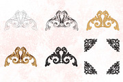 Vector Baroque Ornament elements, a Decorative Illustration by Samira (Thumbnail 3 of 11)