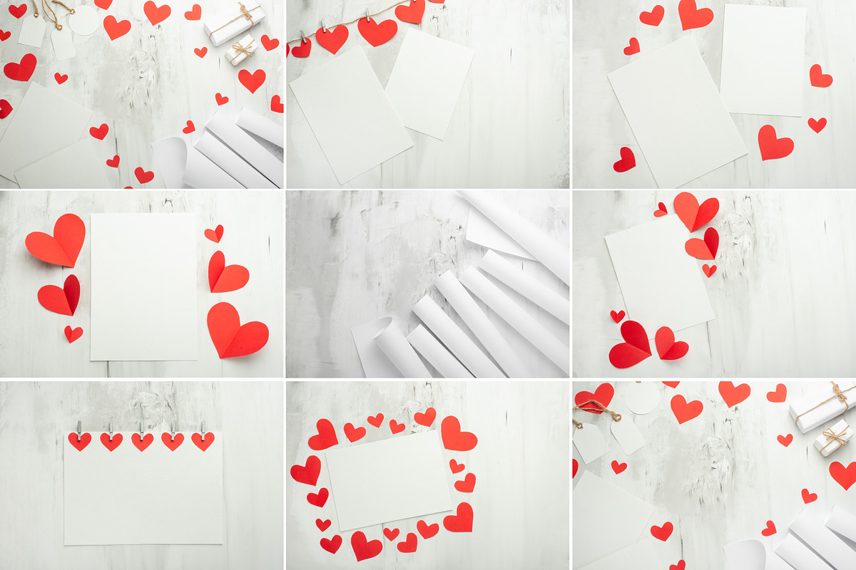 Valentine day mockup collection, a Holiday Photo by AnStore (Photo 2 of 4)