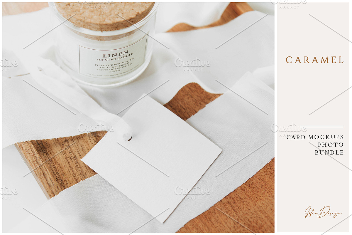 Card Mockups Bundle Photo Stock, a Card Template by SofiaDesign16 (Photo 6 of 6)