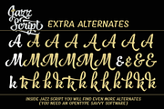 Jazz Script 12 fonts + extras -40%, a Script Font by Fenotype (Thumbnail 7 of 19)
