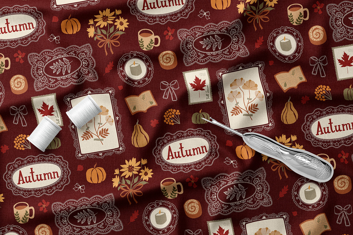 Autumn lace patterns Vector, a Pattern Graphic by Tani Kuzminka (Photo 11 of 24)