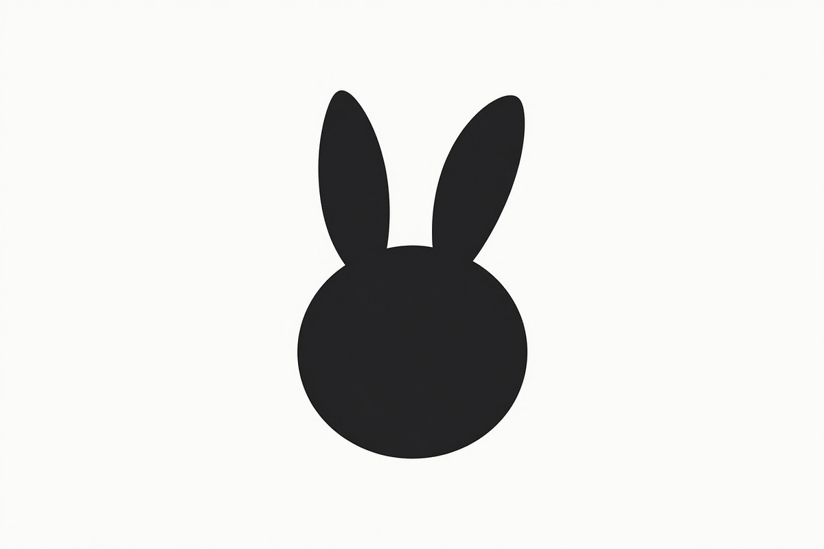 Cute Minimal Bunny Head Bundle, an Illustration by hafijul (Photo 3 of 7)